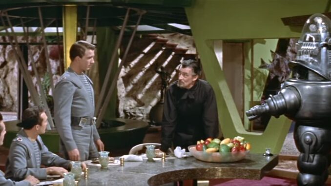 Robby obeying Asimov's first law